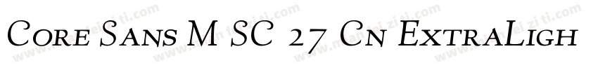 Core Sans M SC 27 Cn ExtraLight Ita字体转换